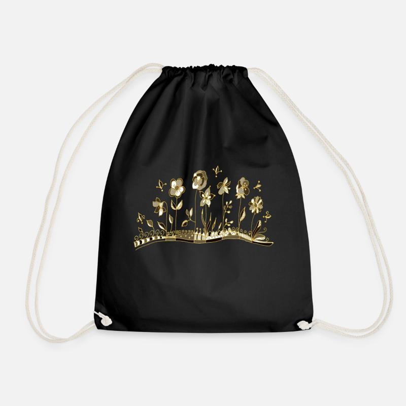 Fleur - Sac de sport léger - noir