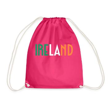 Ireland - Drawstring Bag - fuchsia - Front