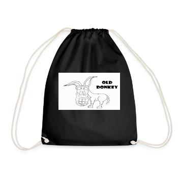 083509OldDonkey - Turnbeutel - Schwarz - Vorne