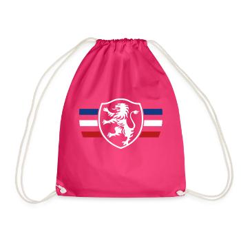LOGO LION DESIGN BLEU BLANC ROUGE France - Sac de sport léger - fuchsia - Devant