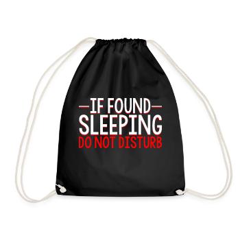 Si dormir ne dérange pas 3 - Sac de sport léger - noir - Devant