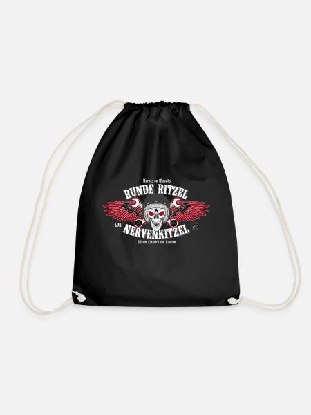 Red Winged Skull - Turnbeutel - Schwarz