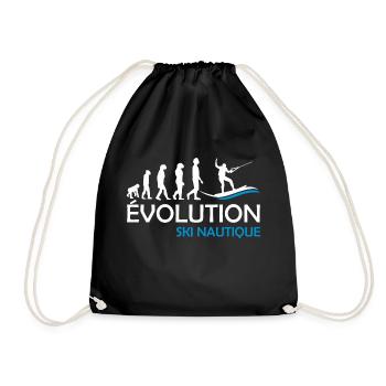 évolution ski nautique - Sac de sport léger - noir - Devant