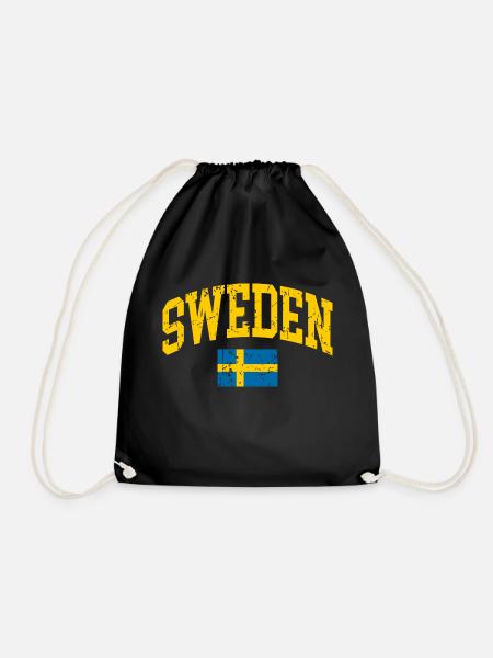 schweden flagge - Turnbeutel - Schwarz