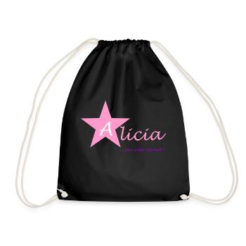 Alicia - Turnbeutel - Schwarz - Vorne