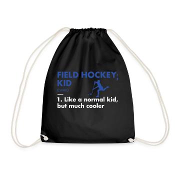 Sport Enfant Définition Hockey sur gazon - Sac de sport léger - noir - Devant