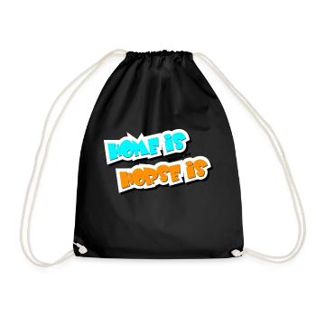 La maison est l’endroit où se trouve mon cheval - Sac de sport léger - noir - Devant
