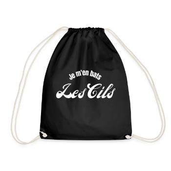 Je m'en bats les cils - Sac de sport léger - noir - Devant
