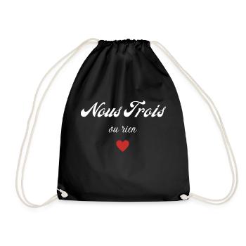 nous trois ou rien - Sac de sport léger - noir - Devant