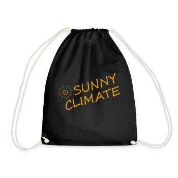 SUNNY CLIMATE: ARISU T-Shirt - Drawstring Bag - black - Front