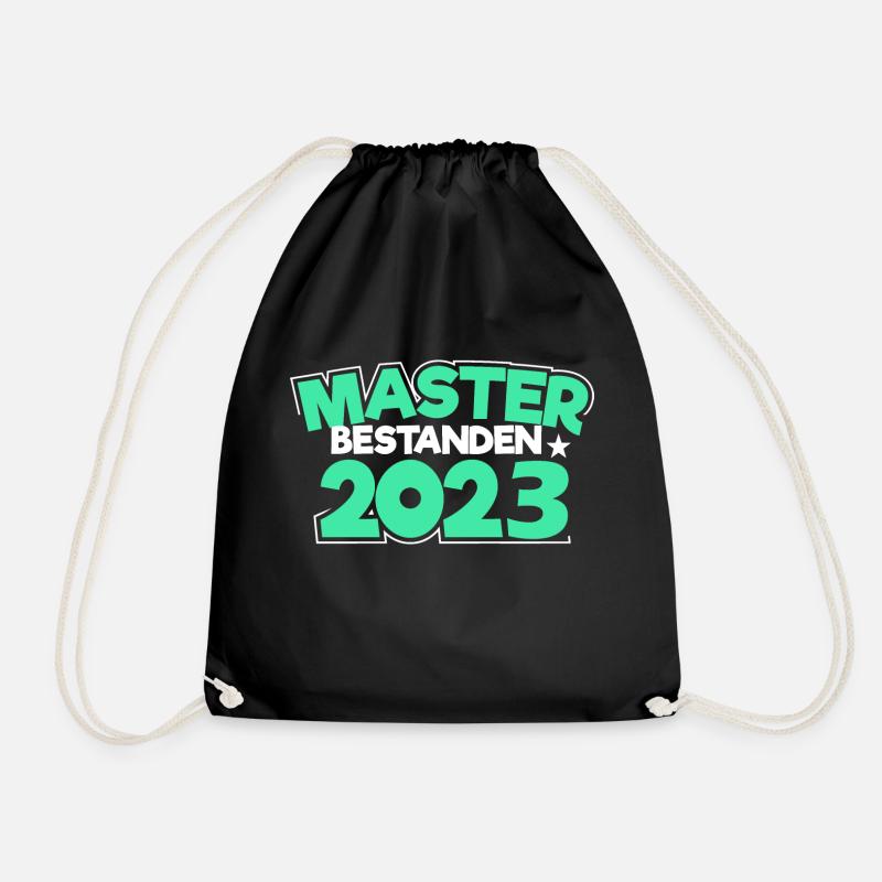 Master 2023 Abschluss Promotion Sponsion Uni - Turnbeutel - Schwarz