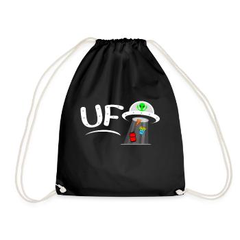 OVNI 🖤💙 et univers - Sac de sport léger - noir - Devant