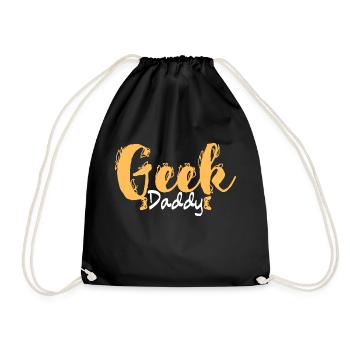 Papa geek - Sac de sport léger - noir - Devant