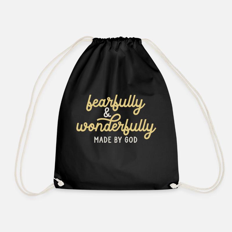 fearfully made - Turnbeutel - Schwarz
