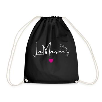 Team de la mariée - Sac de sport léger - noir - Devant