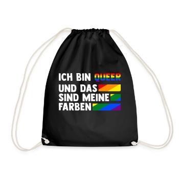 Schullehrer Lehrer - Turnbeutel - Schwarz - Vorne