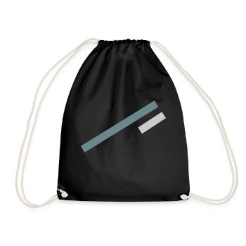 Stripe Minimal Design - Drawstring Bag - black - Front