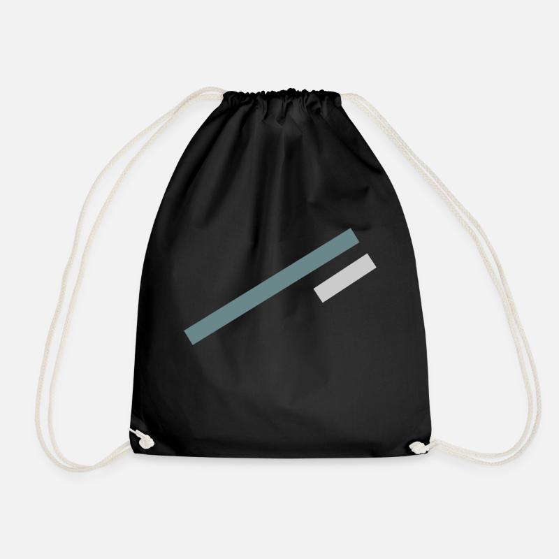 Conception minimale Stripe - Sac de sport léger - noir