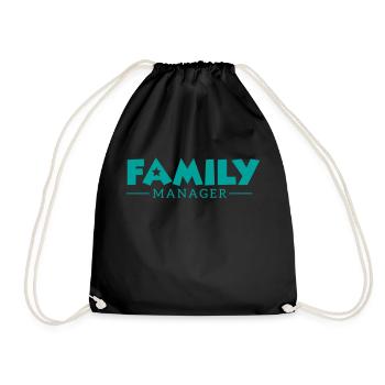 Family Manager - Drawstring Bag - black - Front