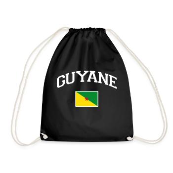 Drapeau Guyane - Yana - 973 - Kreyol Sat - Sac de sport léger - noir - Devant