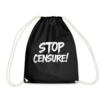 Stop censure - Sac de sport léger - noir - Devant