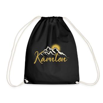 Carinthia Austria Mountains Coat of arms Austria Sun - Drawstring Bag - black - Front