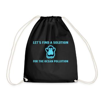 Marine Conservation - Drawstring Bag - black - Front