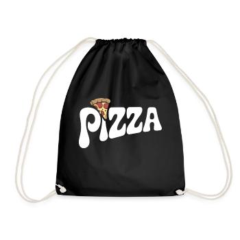 Pizza - Design pour les amateurs de restauration rapide - Sac de sport léger - noir - Devant