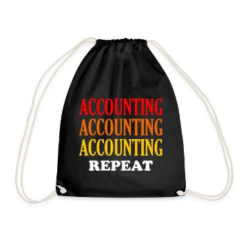 Répétition de la comptabilité - Sac de sport léger - noir - Devant