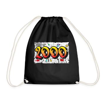 Millennium 2000 Graffiti – 25 Years of Urban Vibes - Drawstring Bag - black - Front