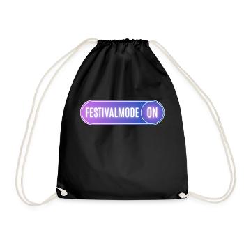 Festival Fashion ON - Drawstring Bag - black - Front