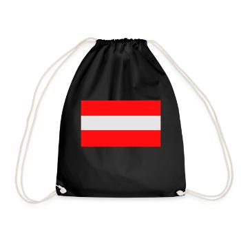 Autriche, Autriche, drapeau, drapeau - Sac de sport léger - noir - Devant