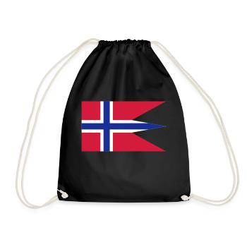 norway flag - Turnbeutel - Schwarz - Vorne