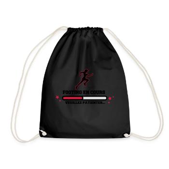 FOOTING EN COURS WOMAN - Sac de sport léger - noir - Devant