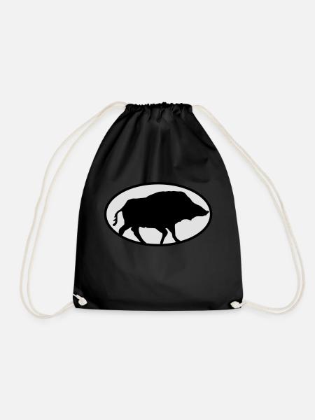 Wildschweine - Turnbeutel - Schwarz