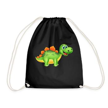 dinosaure - Sac de sport léger - noir - Devant