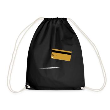 cocaine - Drawstring Bag - black - Front