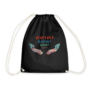 reiki reiki reiki e 72 - Turnbeutel - Schwarz - Vorne