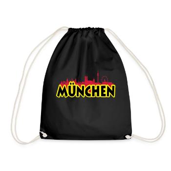 Munich - Drawstring Bag - black - Front