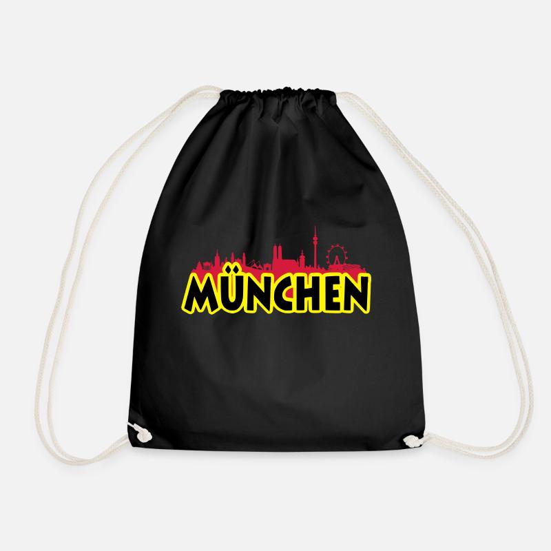 München - Turnbeutel - Schwarz