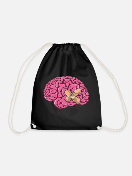 Cerveau - neurones cerveau geek Nerdy Lustig Intelligent - Sac de sport léger - noir