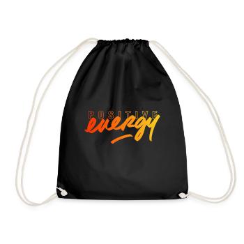 Positive Energie Graffiti Sportswear - Turnbeutel - Schwarz - Vorne