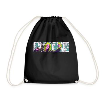 Gamergirl Say Cheese - Drawstring Bag - black - Front