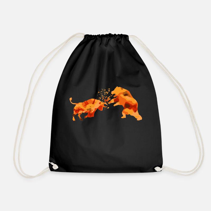 Bull versus Bear Stock - Turnbeutel - Schwarz