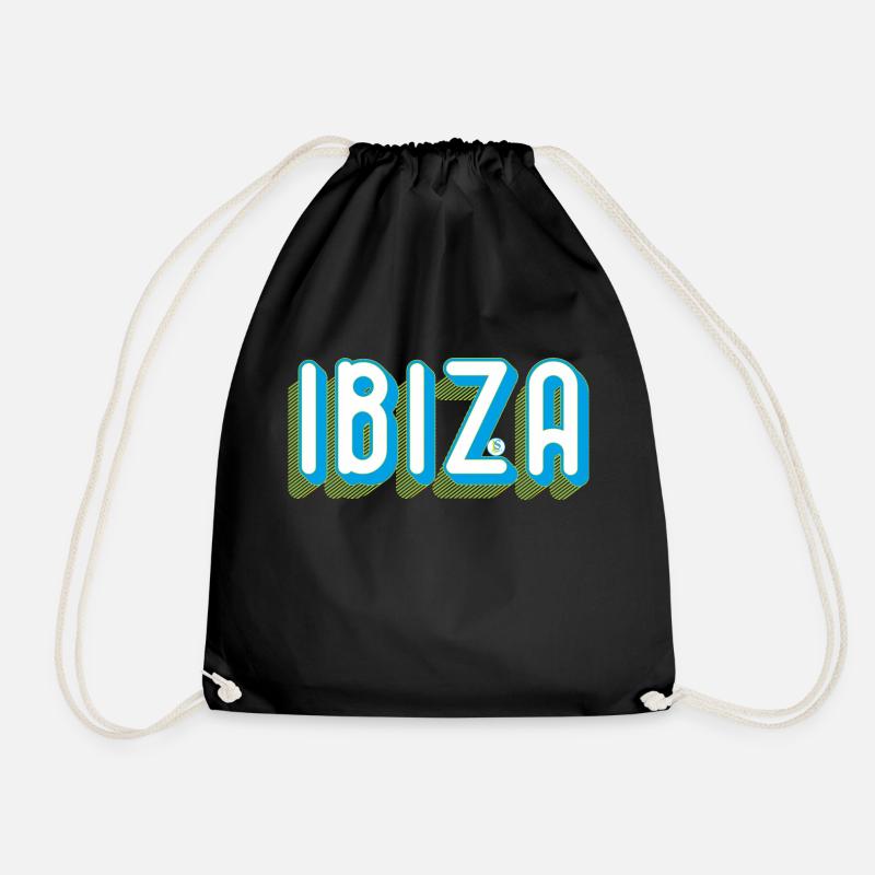 Ibiza - Drawstring Bag - black
