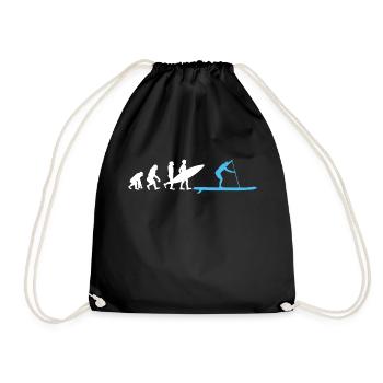 Stand Up Paddle Paddling SUP Evolution - Drawstring Bag - black - Front