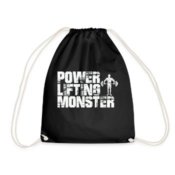 Power Lifting Monster Cadeau - Sac de sport léger - noir - Devant