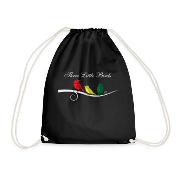 Three Little Birds Afrika Musik Reggae Rasta - Turnbeutel - Schwarz - Vorne