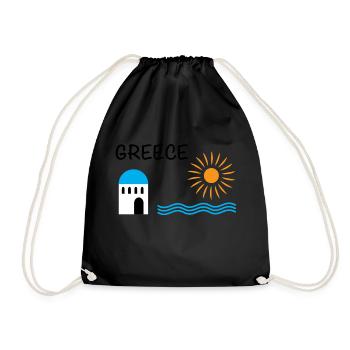 Grèce - Sac de sport léger - noir - Devant