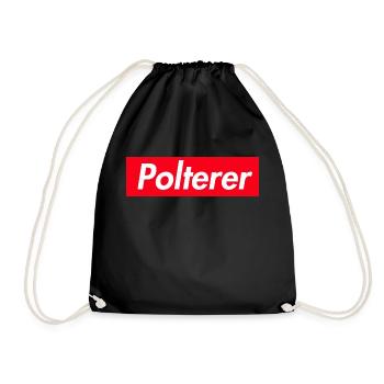 polterer polterabend jga poltern WIEN OIDA sup - Turnbeutel - Schwarz - Vorne